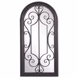 Wall Mirror CAMPEL 49 cm 97 cm Metal Black