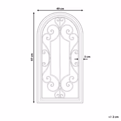 Wall Mirror CAMPEL 49 cm 97 cm Metal Black