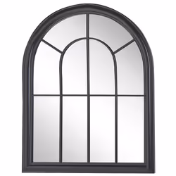 Wall Mirror EMBRY 69 cm 89 cm Metal Black