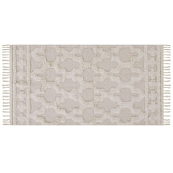 Cotton Area Rug 80 x 150 cm Beige SULUOVA