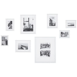Gallery Wall Set of 8 White GARANGO