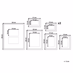Gallery Wall Set of 7 Black ZINIARE