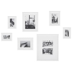 Gallery Wall Set of 7 White ZINIARE