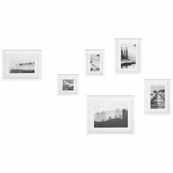 Gallery Wall Set of 6 White ZINIARE
