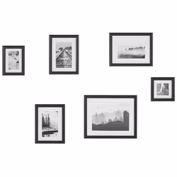 Gallery Wall Set of 6 Black ZINIARE