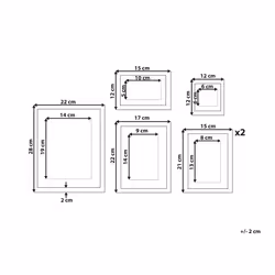 Gallery Wall Set of 6 Black ZINIARE
