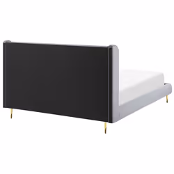 Bed Velvet FORBACH 160 x 200 cm (EU King Size) Grey - Additional view 4