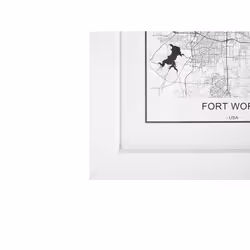 Wall Gallery of Maps 7 Frames White DENKORO - Additional view 4