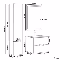 Bathroom Vanity Set TUDELA White