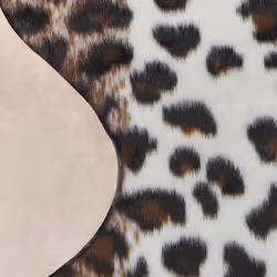 Faux Cowhide Area Rug with Spots 130 x 170 cm Brown and White BOGONG