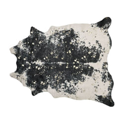 Faux Cowhide Area Rug with Spots 130 x 170 cm Black and White BOGONG