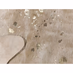 Faux Cowhide Area Rug with Spots 150 x 200 cm Beige with Gold BOGONG