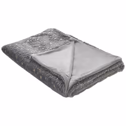 Blanket 130 x 180 cm Grey ALAZEYA