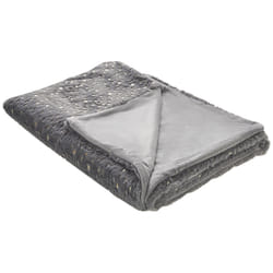 Blanket 130 x 180 cm Grey ALAZEYA