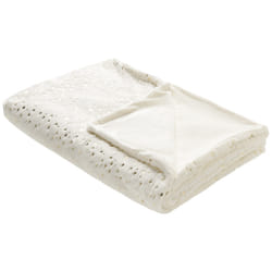 Blanket ALAZEYA 130 x 180 cm Cream