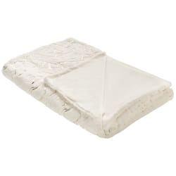 Blanket GODAVARI 130 x 180 cm Cream