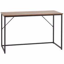 Home Office Desk PEMBRO Dark Brown 120 cm 55 cm