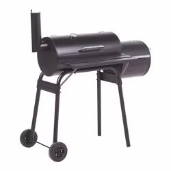 Beliani KATLA, Grill, Charcoal (fuel), Outdoor, Cart, Grate, Black