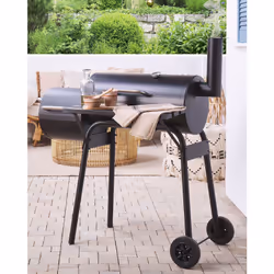 Beliani KATLA Grill Cart Charcoal (fuel) Black