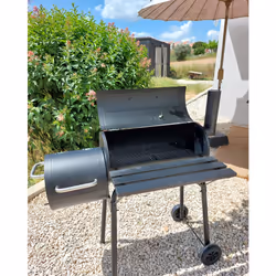 Beliani KATLA Grill Cart Charcoal (fuel) Black