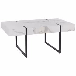 Coffee Table MERCED White Marble