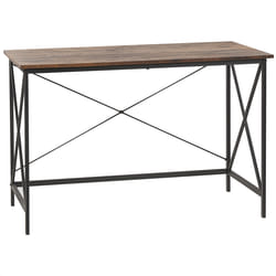 Home Office Desk FUTON Dark Brown 115 cm 60 cm
