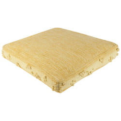 Pouffe CLONE Cotton Yellow 60 cm 60 cm 12 cm