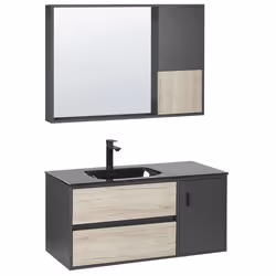 Bathroom Vanity Set TERUEL Black