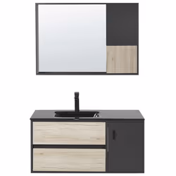 Bathroom Vanity Set TERUEL Black