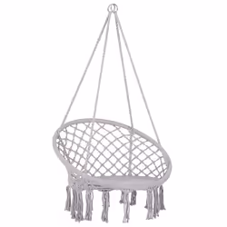 Hanging Chair GABELLA Cotton Light Grey