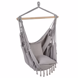 Hanging Chair BONEA Cotton Light Grey