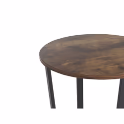 Side Table Dark Wood with Black ORICK