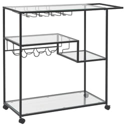 Kitchen Trolley MARCOLA Metal Black