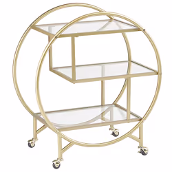 Kitchen Trolley COLTON Metal Gold