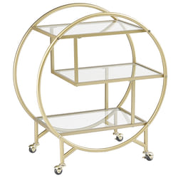 Kitchen Trolley COLTON Metal Gold