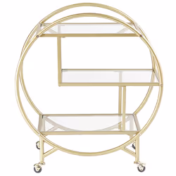 Kitchen Trolley COLTON Metal Gold