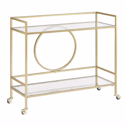 Kitchen Trolley KERRY Metal Gold
