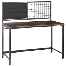 Office Desk with Memo Board VINCE Black 118 cm 60 cm