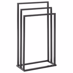 Towel Stand CHARRAS Metal Dark Brown