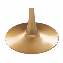 Round Dining Table 90 cm Marble Effect White with Gold BOCA - Additional view 4