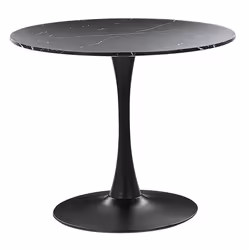 Dining Table BOCA Black Marble 90 cm 90 cm