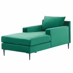 Chaise Longue GUERET Velvet Green