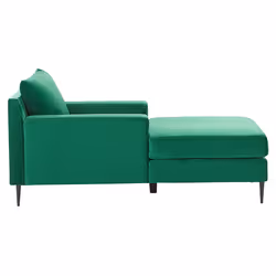 Chaise Longue GUERET Velvet Green - Additional view 4