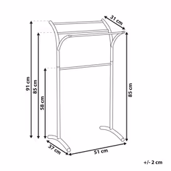 Towel Stand YOPAL Metal Silver