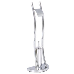 Toilet Roll and Brush Holder SOACHA Metal Silver