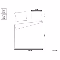 Bedspread with Cushions SHUSH 140 x 210 cm Taupe