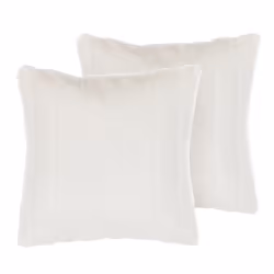 Set of 2 Decorative Cushions PUMILA Faux Fur 45 x 45 cm White Solid