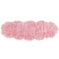 Faux Sheepskin Rug Pink MAMUNGARI