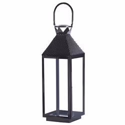 Lantern BALI Stainless Steel 54 cm Black