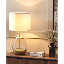 Table Lamp OKARI Glass White